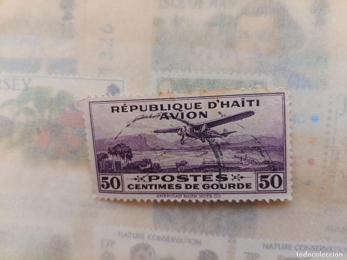 Sellos: Sello a&eacute;reo, AVION, Haiti - Airmail postage stamp, 1929-30