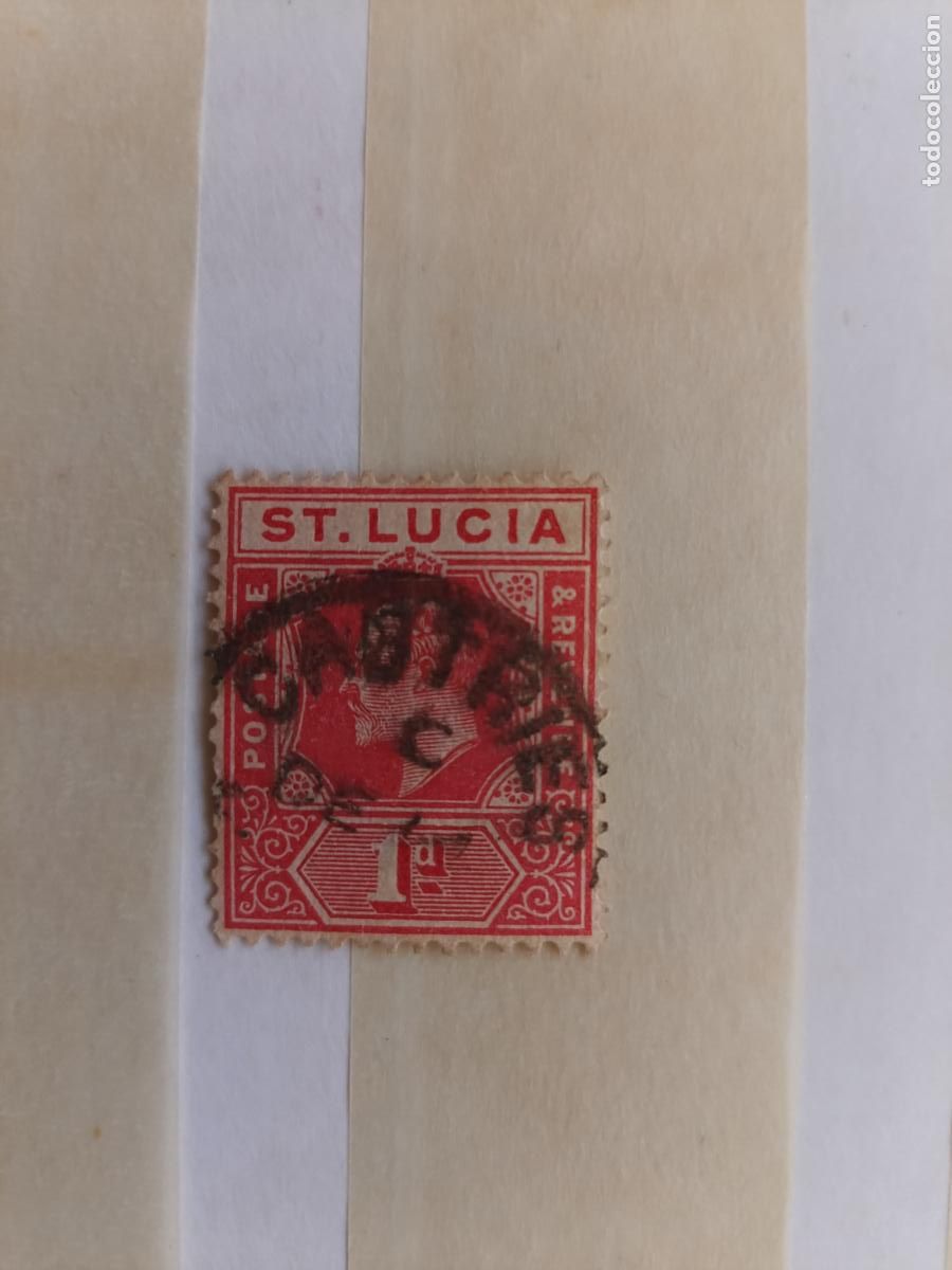 Sellos: Santa Luc&iacute;a, sello usado