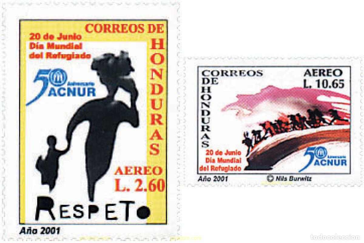 Sellos: 79061 MNH HONDURAS 2001 50 ANIVERSARIO DE LA ACNUR