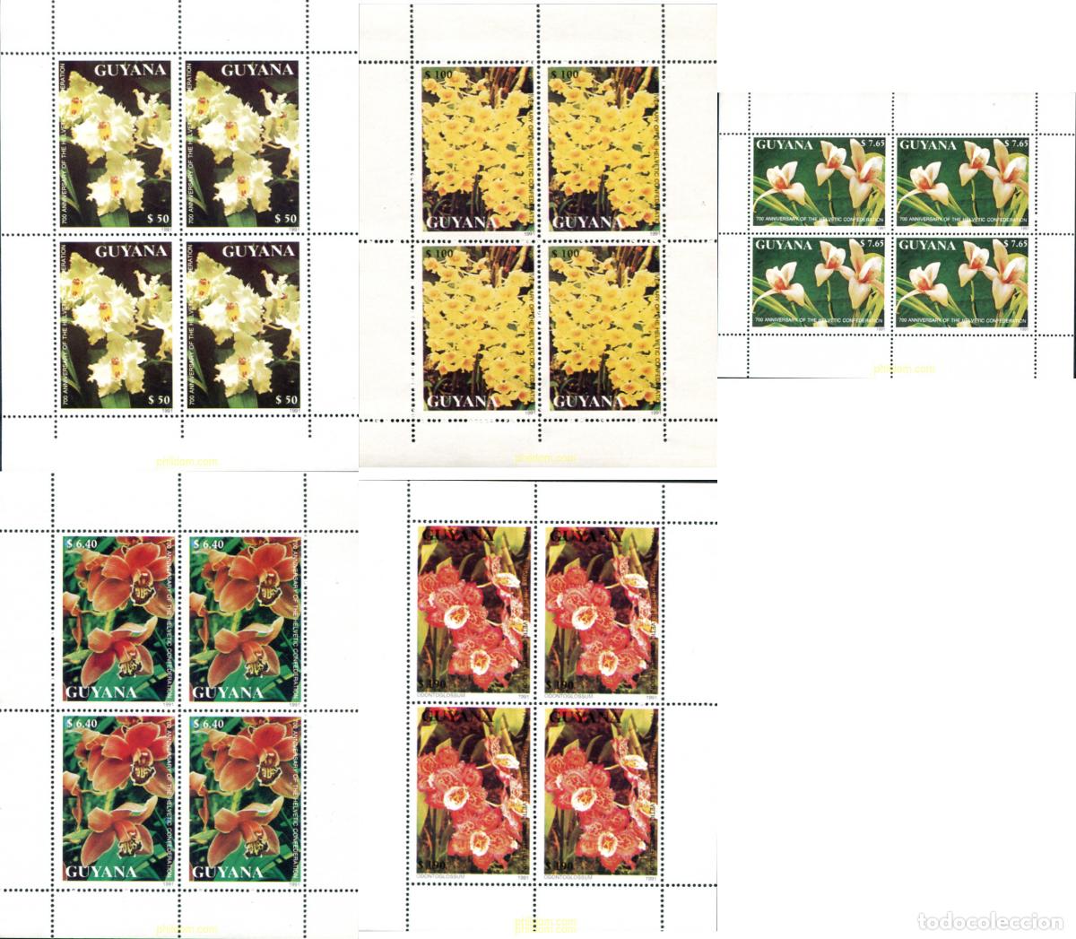 Sellos: 321536 MNH GUYANA 1991 700 ANIVERSARIO DE LA CONFEDERACION HELVETICA