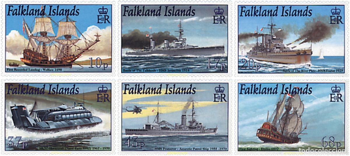 Sellos: 86953 MNH FALKLAND 2001 BARCOS DE LA ROYAL NAVY EN LAS FALKLAND