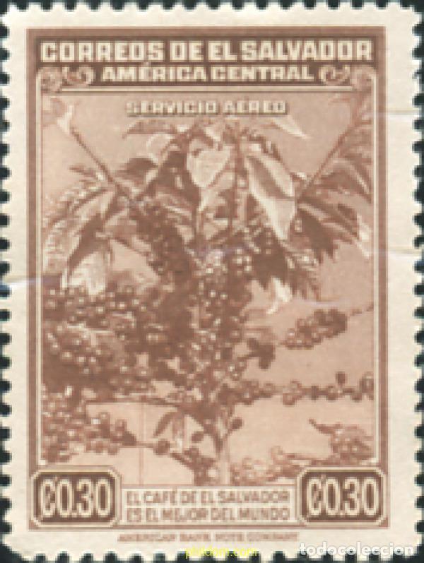 Sellos: 601985 HINGED EL SALVADOR 1940 PROPAGANDA PRO CAFE