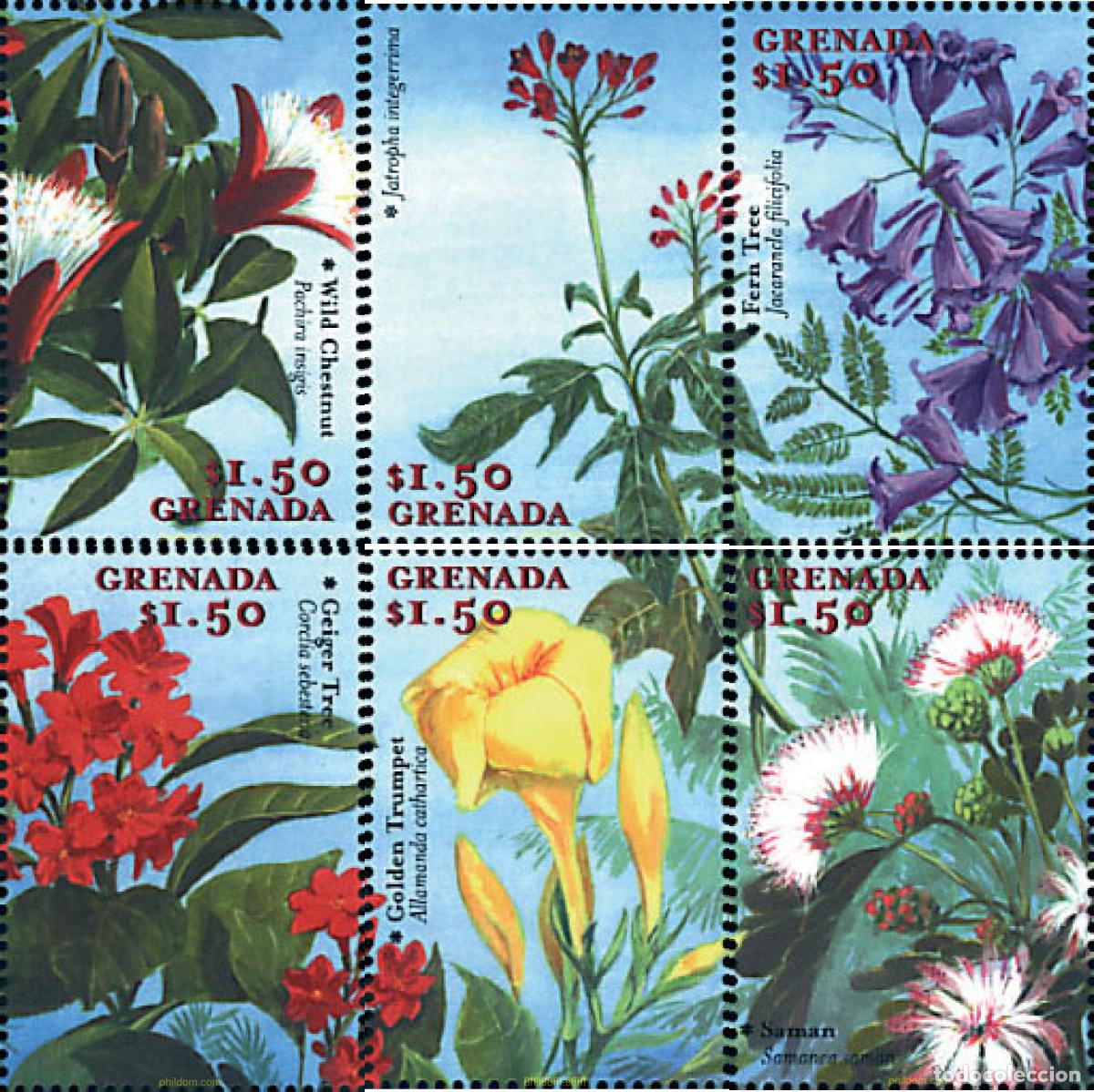 Sellos: 319610 MNH GRANADA 2000 FLORES DEL CARIBE