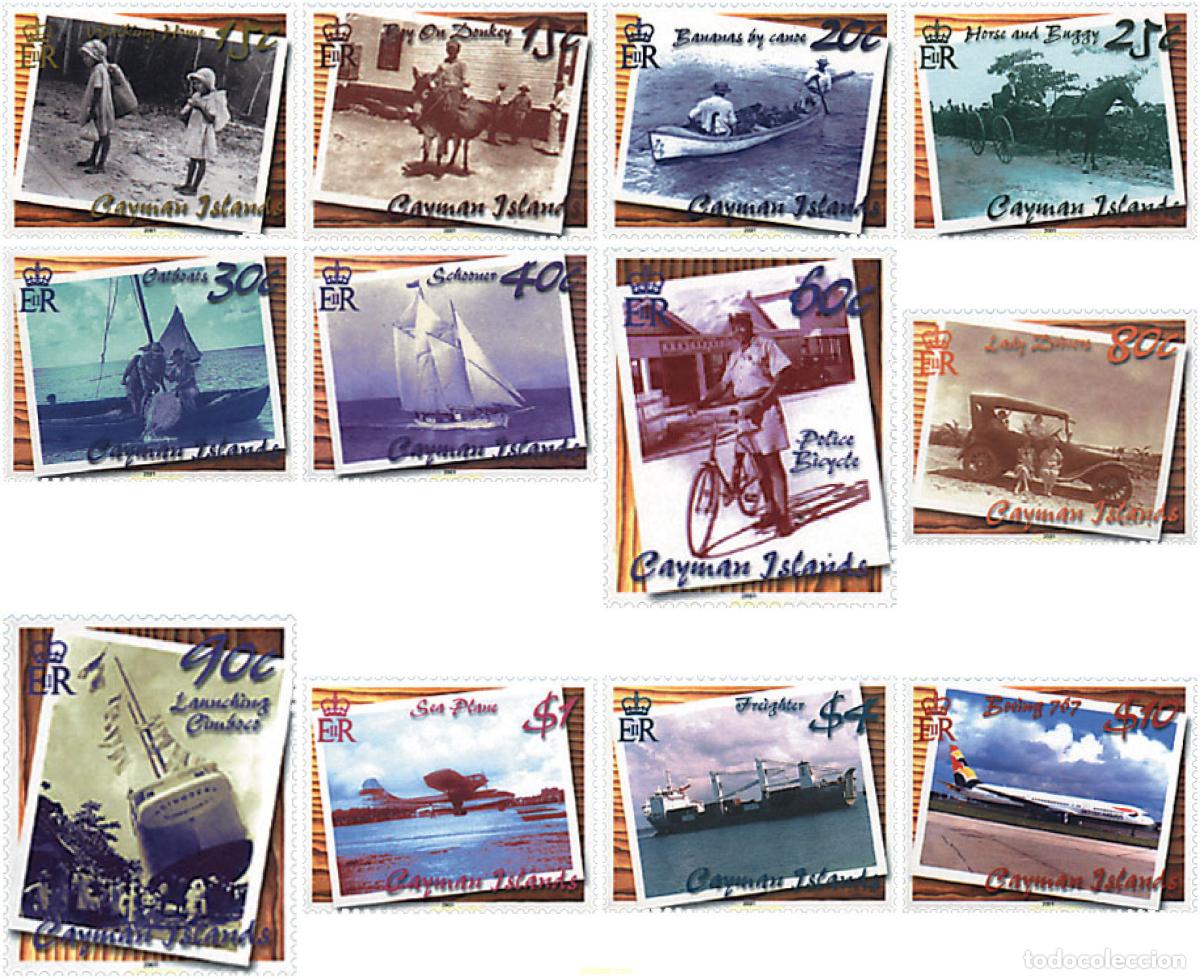Sellos: 98921 MNH CAIMAN Islas 2001 MEDIOS DE TRANSPORTE