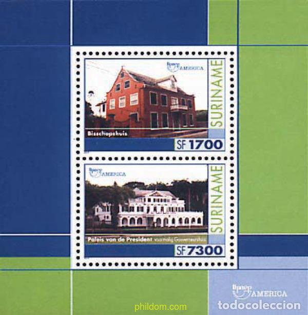 Sellos: 79956 MNH SURINAM 2001 AMERICA-UPAEP 2001 - PATRIMONIO DE LA HUMANIDAD