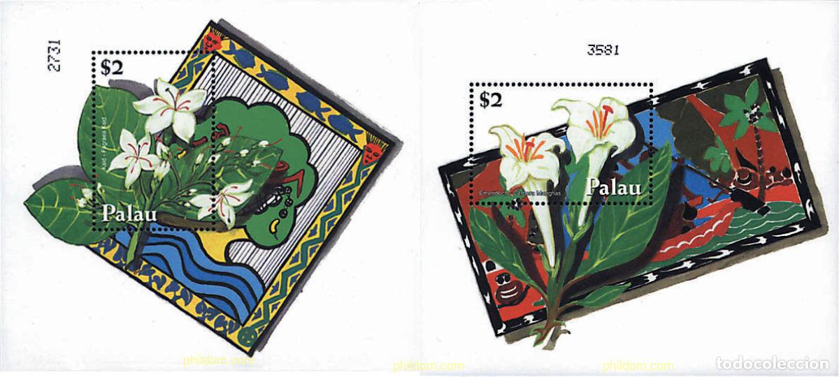 Sellos: 93389 MNH PALAU 2002 FLORES DE PALAU
