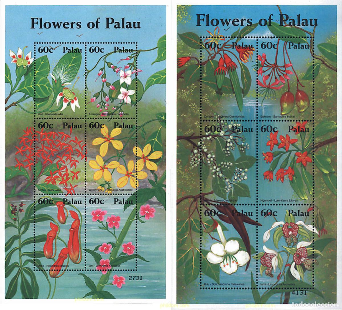Sellos: 349881 MNH PALAU 2002 FLORES DE PALAU