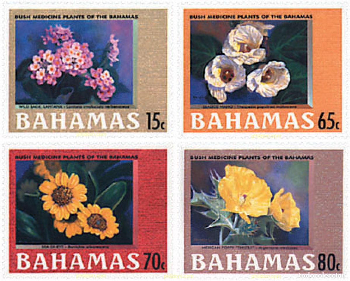 Sellos: 98485 MNH BAHAMAS 2002 PLANTAS MEDICINALES