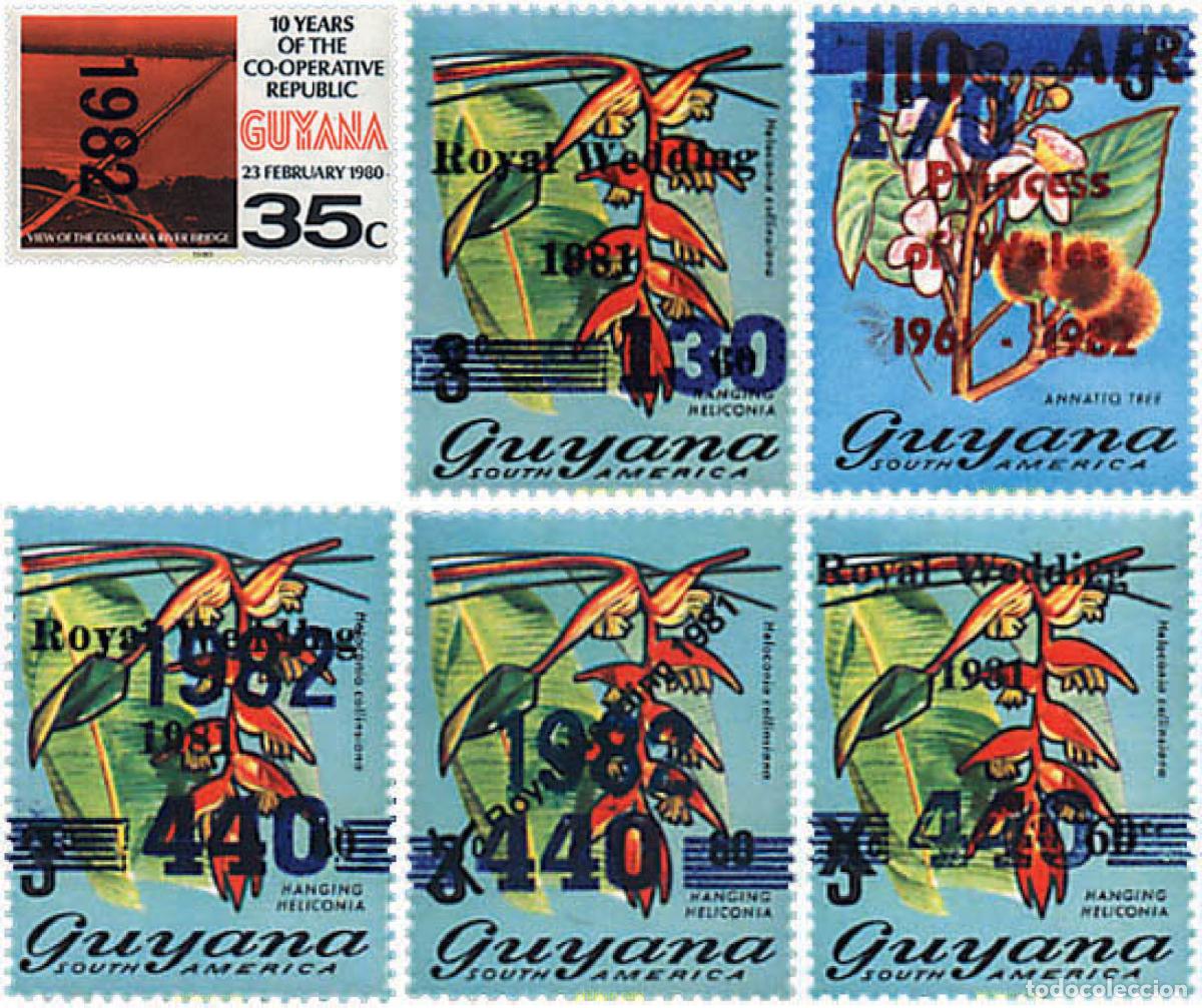 Sellos: 99620 MNH GUYANA 1982 MOTIVOS VARIOS