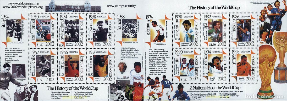 Sellos: 666510 MNH GRANADA 2001 COPA DEL MUNDO DE FUTBOL. COREA DEL SUR Y JAPON-02