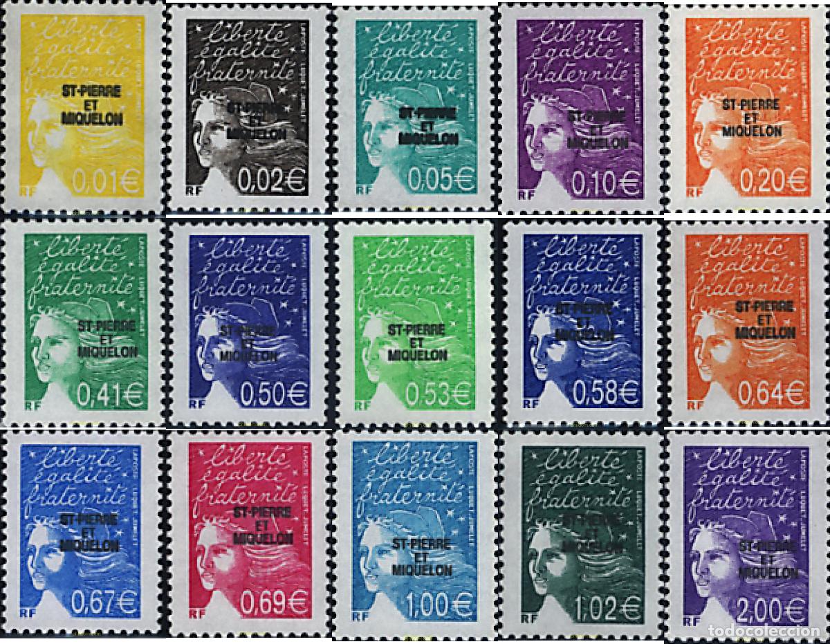 Sellos: 86358 MNH SAN PEDRO Y MIQUELON 2002 MARIANNE DE LUQUET