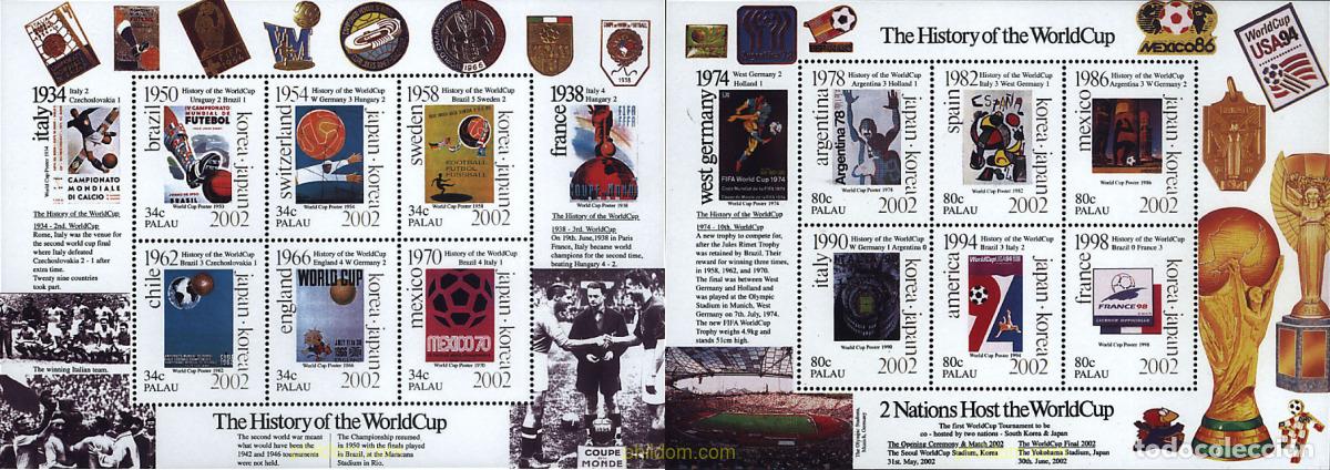 Sellos: 233089 MNH PALAU 2001 COPA DEL MUNDO DE FUTBOL. COREA DEL SUR Y JAPON-02