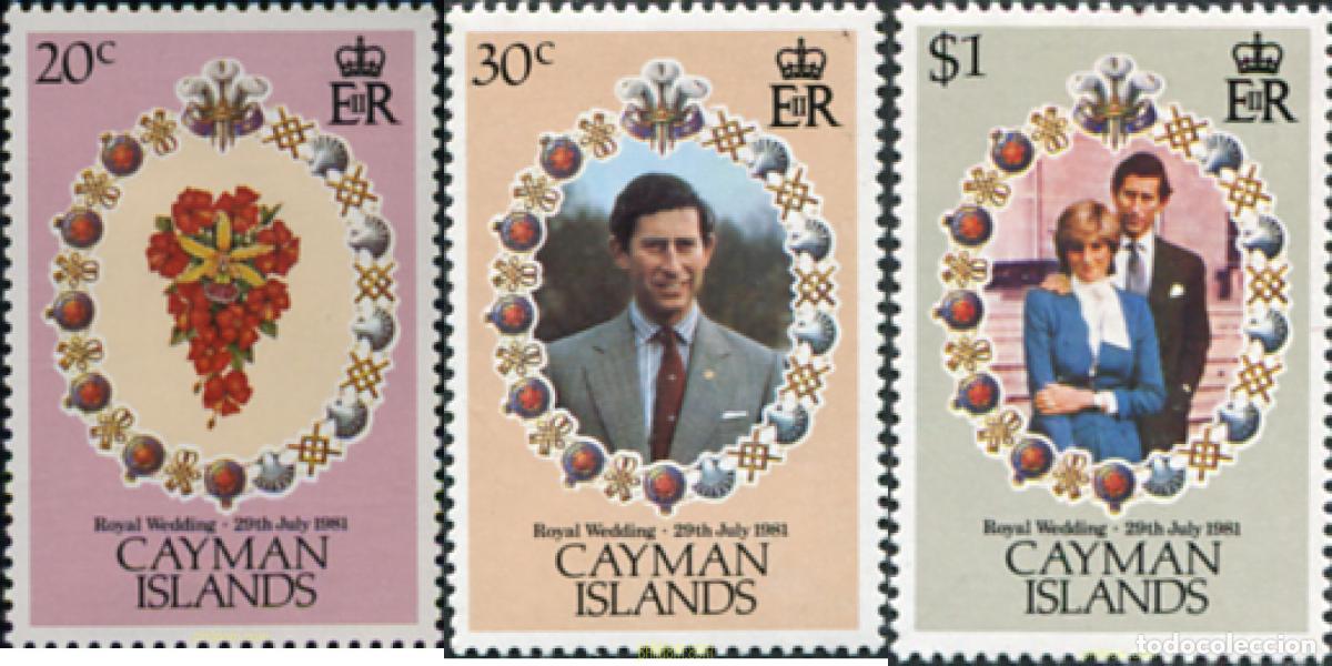 Sellos: 205405 MNH CAIMAN Islas 1981 BODA DEL PRINCIPE CARLOS Y LADY DIANA SPENCER