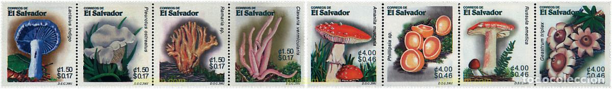 Sellos: 4837 MNH EL SALVADOR 2001 SETAS