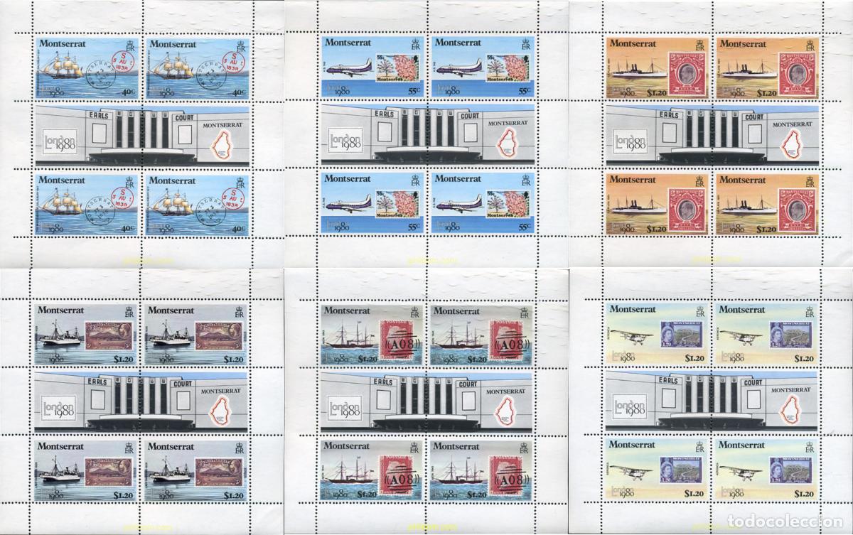 Sellos: 345554 MNH MONTSERRAT 1980 LONDON 80. EXPOSICION FILATELICA INTERNACIONAL