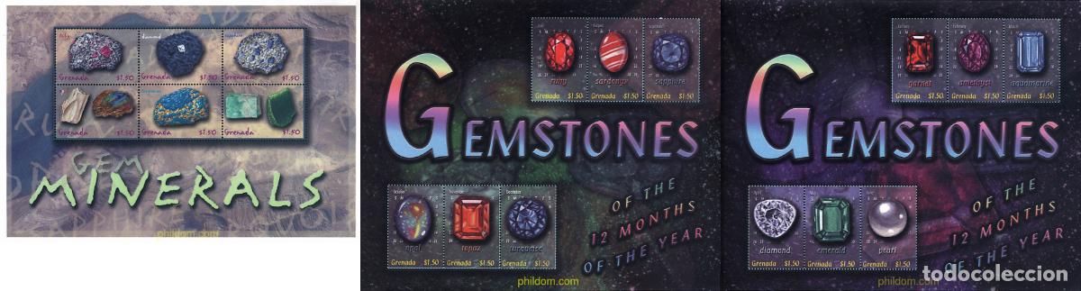 Sellos: 311630 MNH GRANADA 2001 MINERALES
