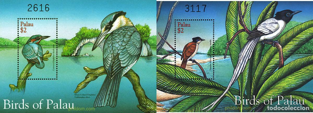 Sellos: 98857 MNH PALAU 2001 AVES DE PALAU