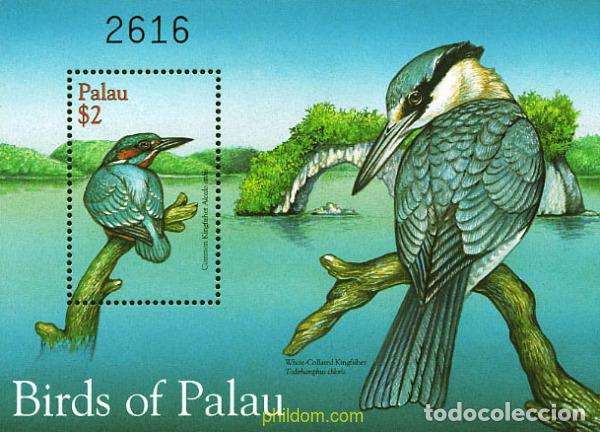 Sellos: 349877 MNH PALAU 2001 AVES DE PALAU