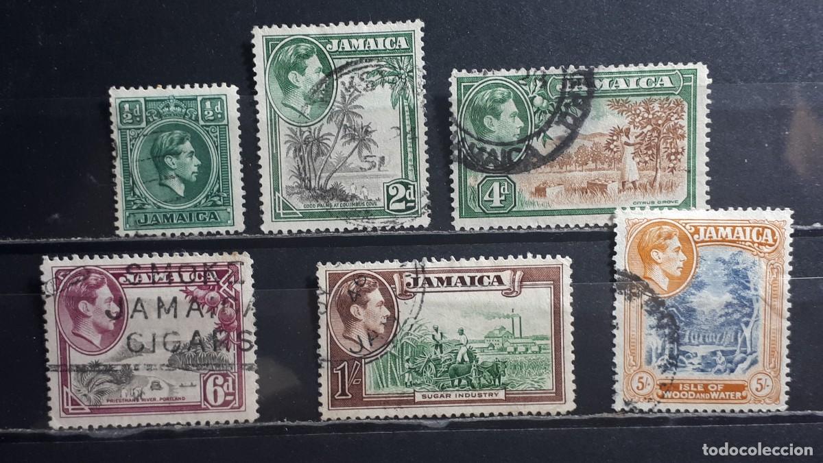 Sellos: JAMAICA. A&Ntilde;O 1938. &deg;. YVERT 123/6, 129, 130, 132, 134.