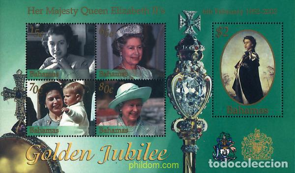 Sellos: 88032 MNH BAHAMAS 2002 50 ANIVERSARIO DEL ACCESO AL TRONO DE ISABEL II