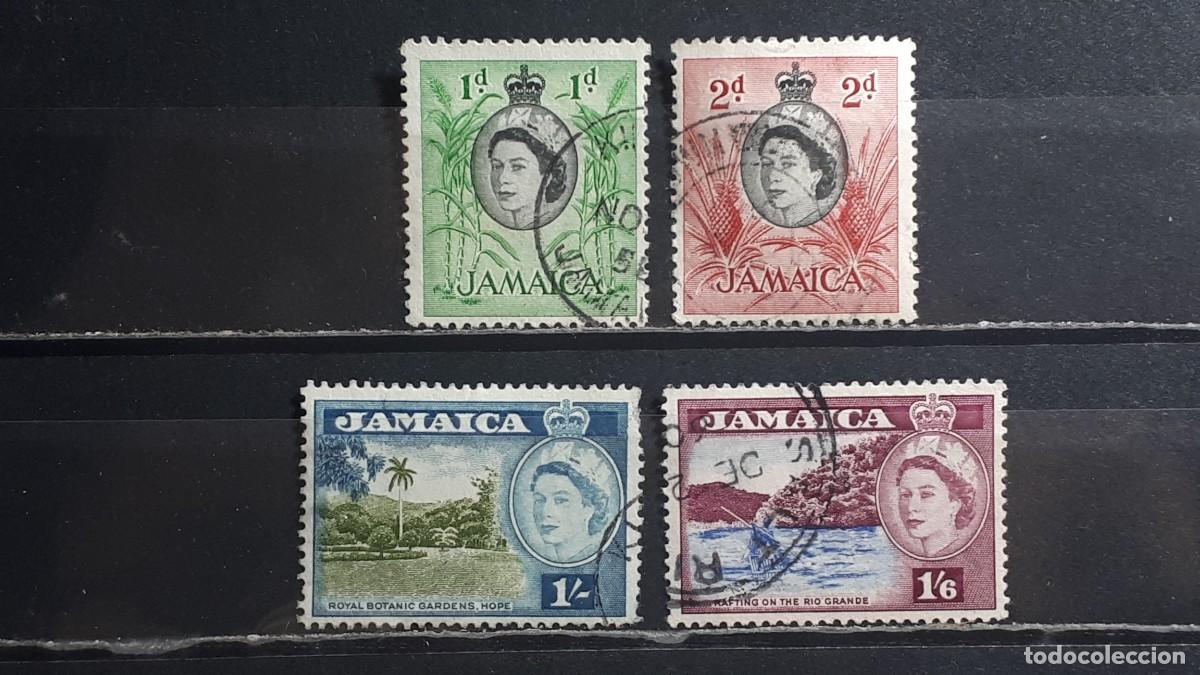 Sellos: JAMAICA. A&Ntilde;O 1956. &deg;. YVERT 167/8, 175/6