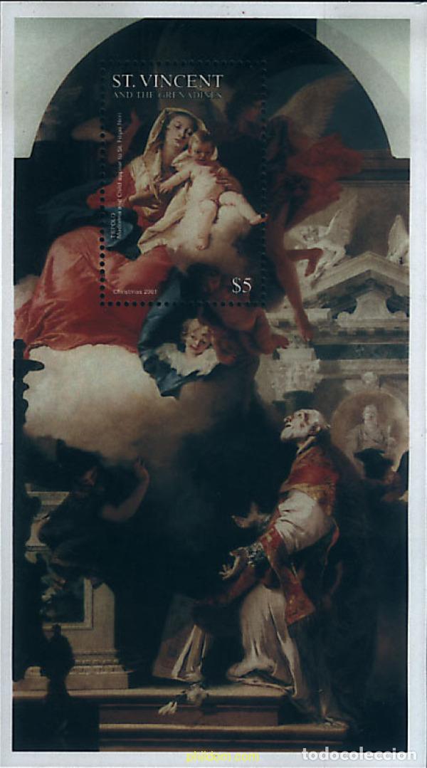 Sellos: 88318 MNH SAN VICENTE 2001 NAVIDAD