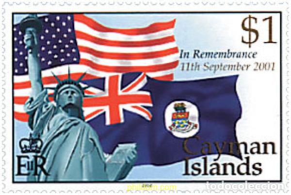 Sellos: 91534 MNH CAIMAN Islas 2002 EN RECUERDO DEL ATENTADO DEL 11 DE SETIEMBRE DE 2001
