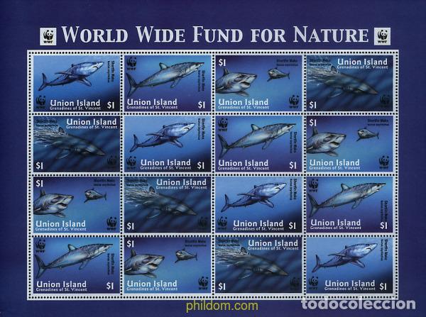 Sellos: 12626 MNH SAN VICENTE GRANADINAS. UNION ISLAND 2002 MARRAJO