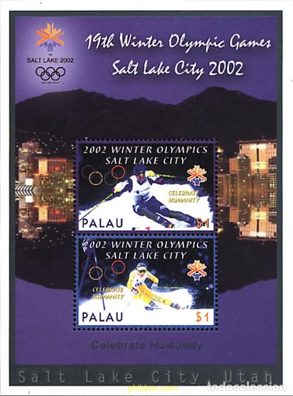 Sellos: 93385 MNH PALAU 2002 19 JUEGOS OLIMPICOS INVIERNO. SALT LAKE CITY 2002