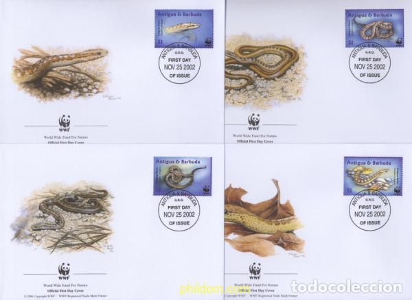 Sellos: 23042 MNH ANTIGUA Y BARBUDA 2002 WWF. ALSOPHIS ANTIGUAE
