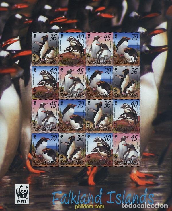 Sellos: 12629 MNH FALKLAND 2002 WWF. PINGUINOS