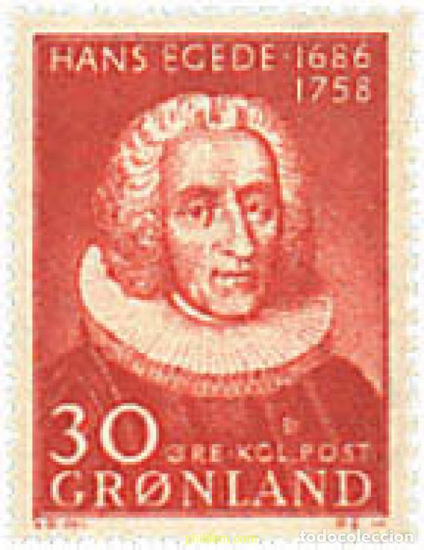 Briefmarken: 96821 MNH GROENLANDIA 1958 200 ANIVERSARIO DE LA MUERTE DE HANS EGEDE
