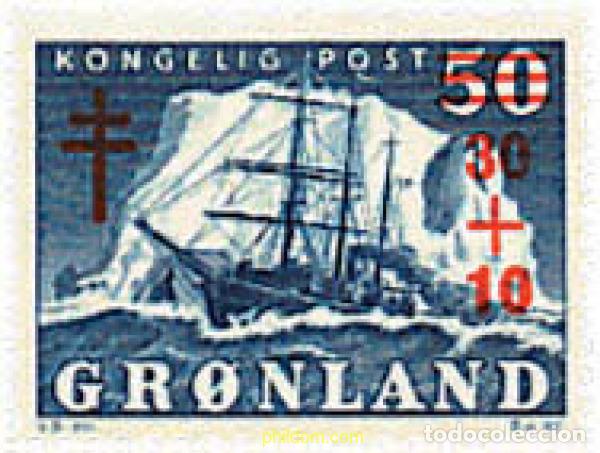 Briefmarken: 96820 MNH GROENLANDIA 1958 BARCO GUSTAV HOLM