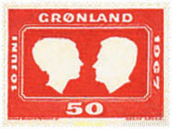 Briefmarken: 96846 MNH GROENLANDIA 1967 BODA DE LA PRINCESA MARGRETHE Y EL PRINCIPE HENRIK