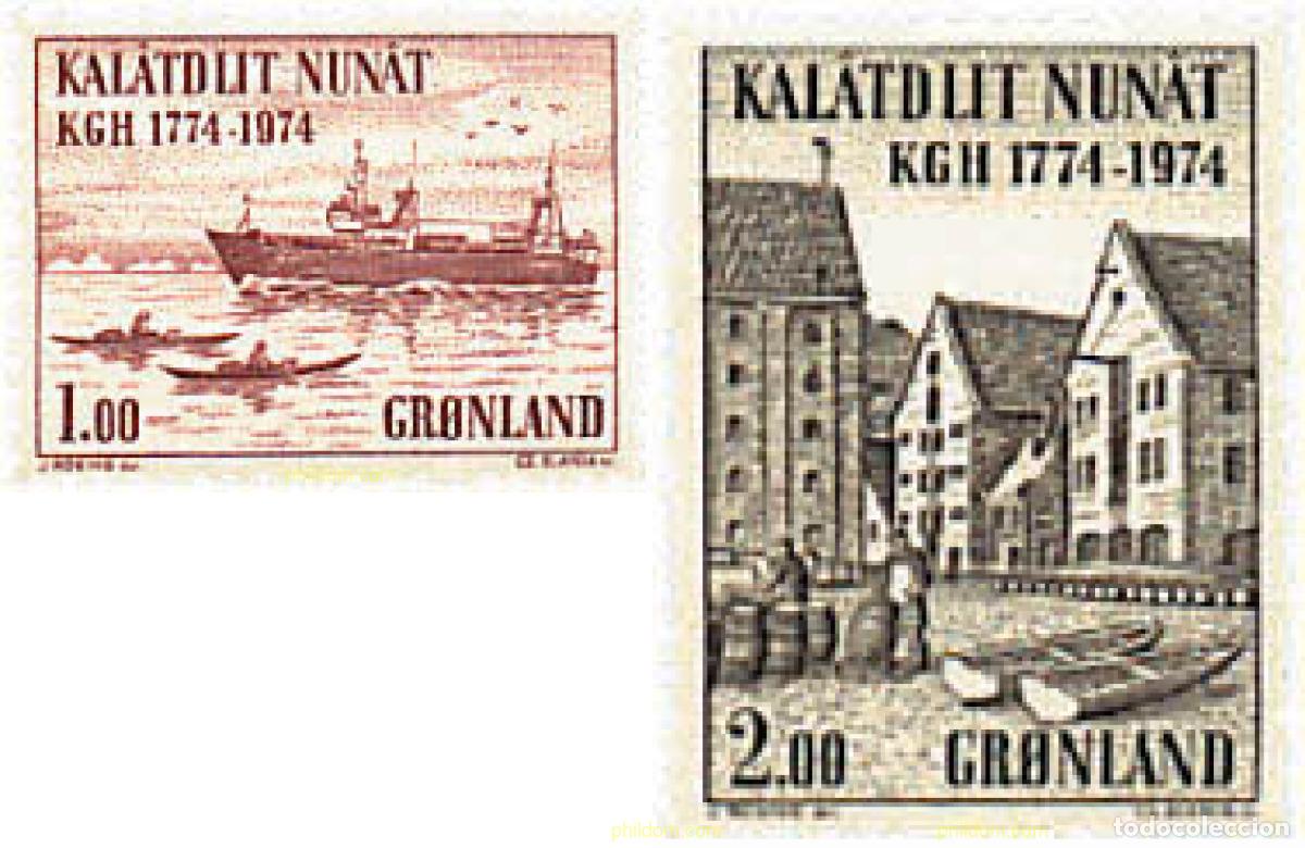 Briefmarken: 96863 MNH GROENLANDIA 1974 200 ANIVERSARIO DE LA CAMARA DE COMERCIO REAL
