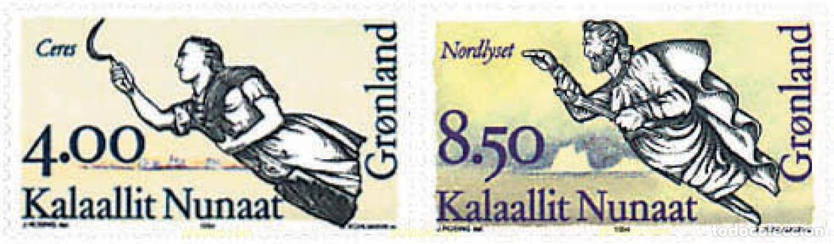 Sellos: 97031 MNH GROENLANDIA 1994 MASCARONES DE PROA