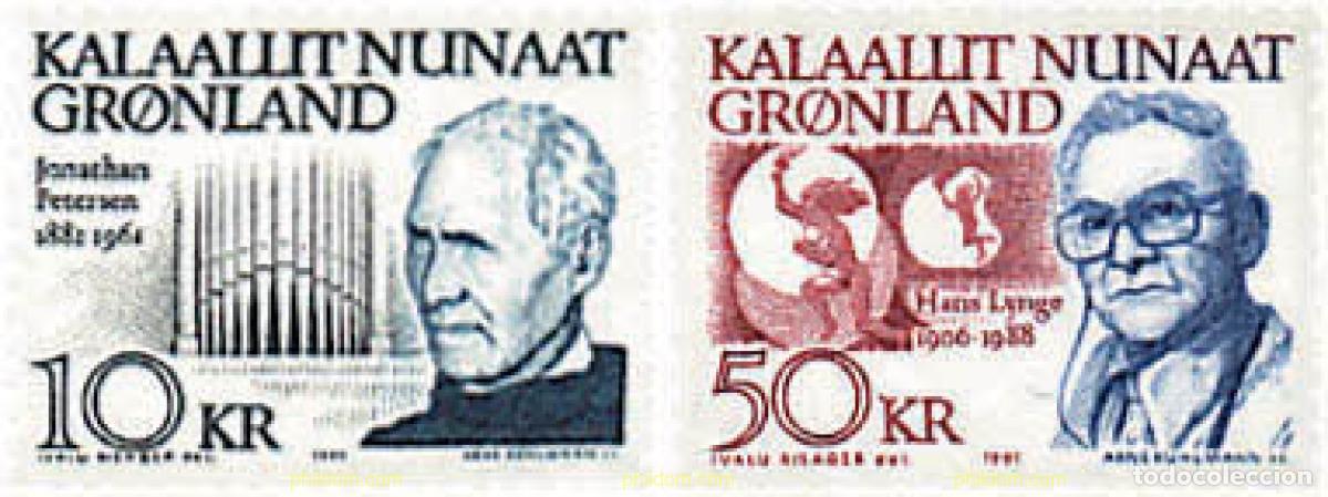 Sellos: 97013 MNH GROENLANDIA 1991 PERSONAJES