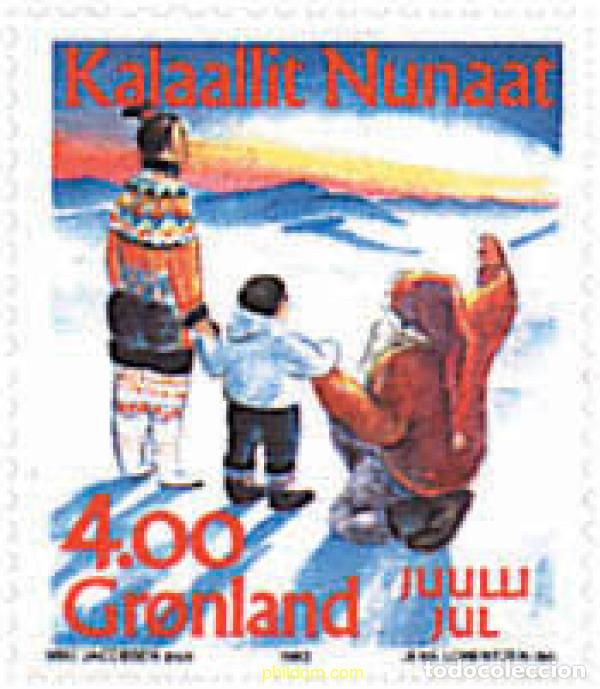 Sellos: 97016 MNH GROENLANDIA 1992 NAVIDAD