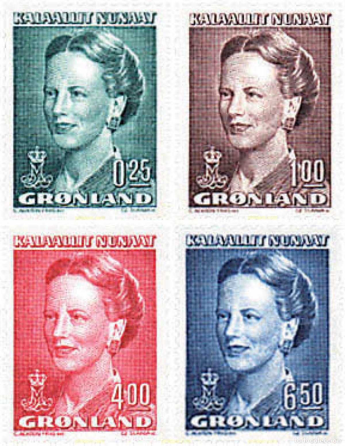Sellos: 97004 MNH GROENLANDIA 1990 REINA MARGRETHE II