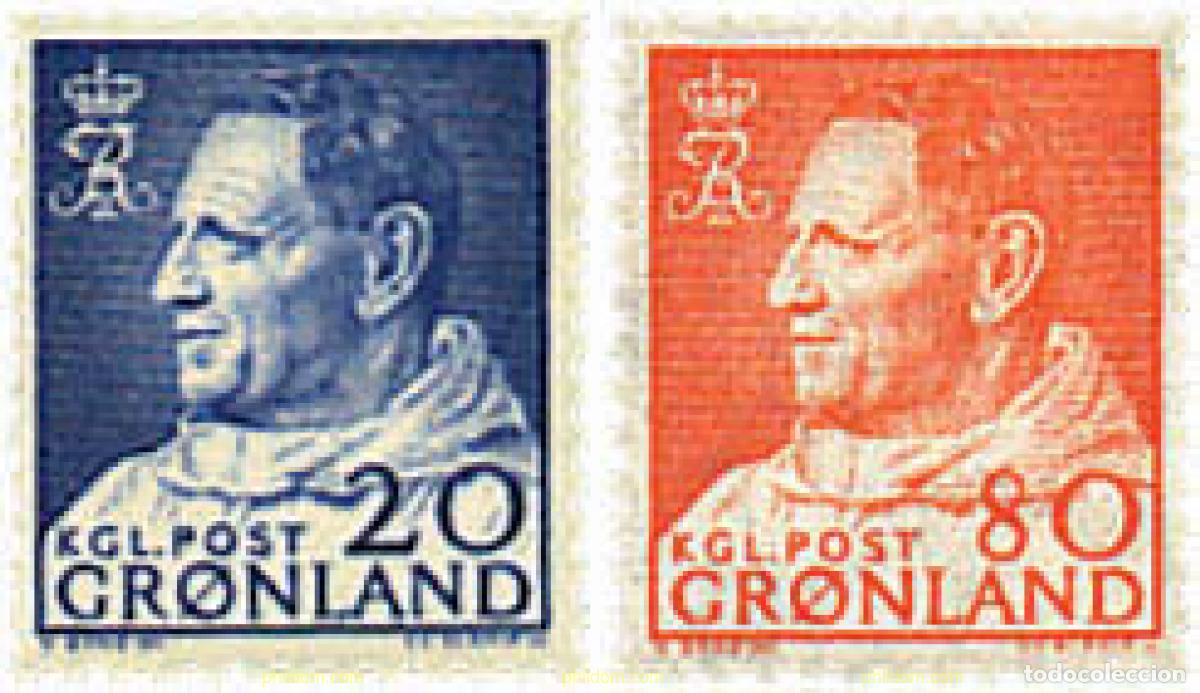 Sellos: 575049 MNH GROENLANDIA 1963 REY FREDERIK IX