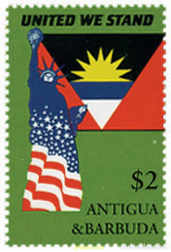Sellos: 98035 MNH ANTIGUA Y BARBUDA 2002 EN MEMORIA DEL 11 DE SEPTIEMBRE 2001