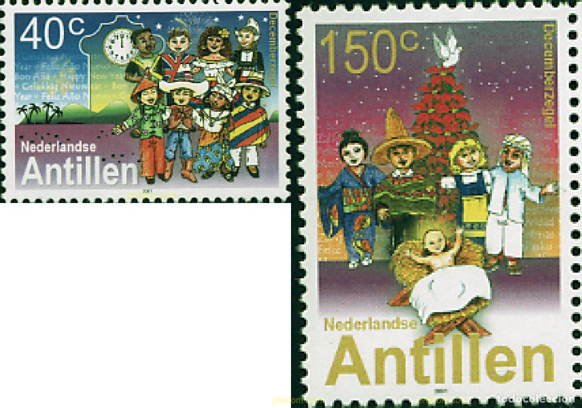 Sellos: 98051 MNH ANTILLAS HOLANDESAS 2001 NAVIDAD