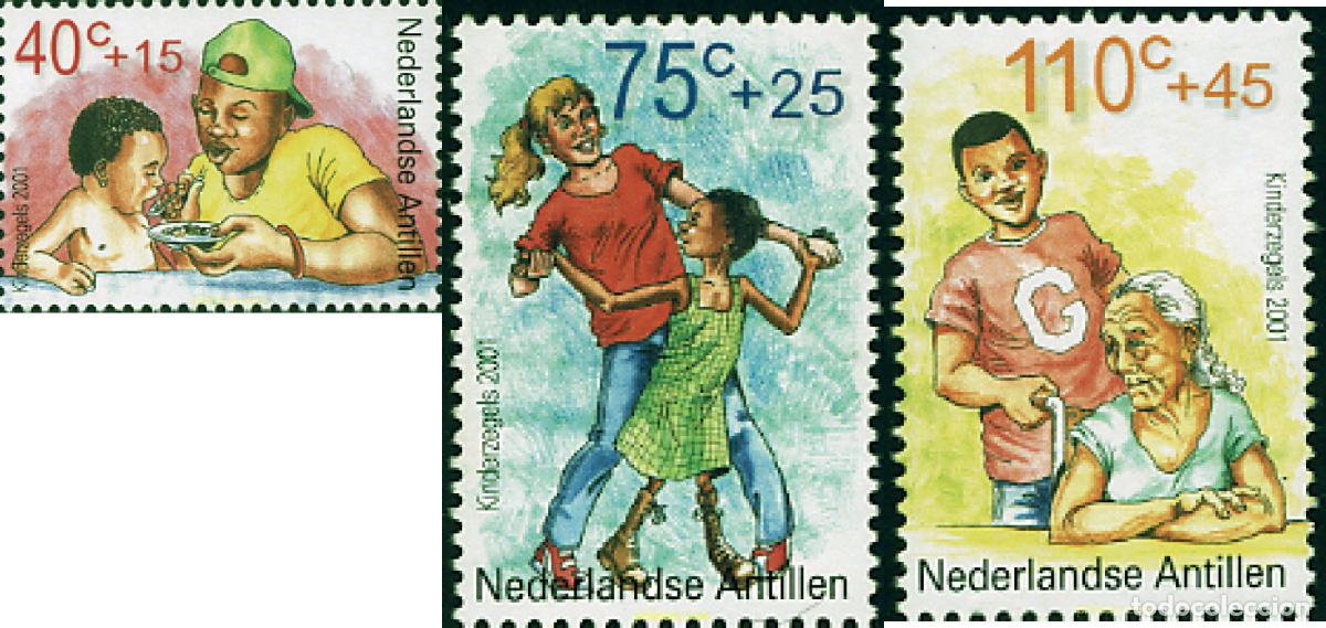 Sellos: 98048 MNH ANTILLAS HOLANDESAS 2001 PRO JUVENTUD
