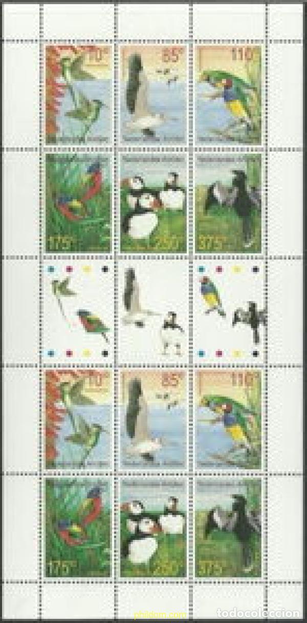 Sellos: 621206 MNH ANTILLAS HOLANDESAS 2001 AVES