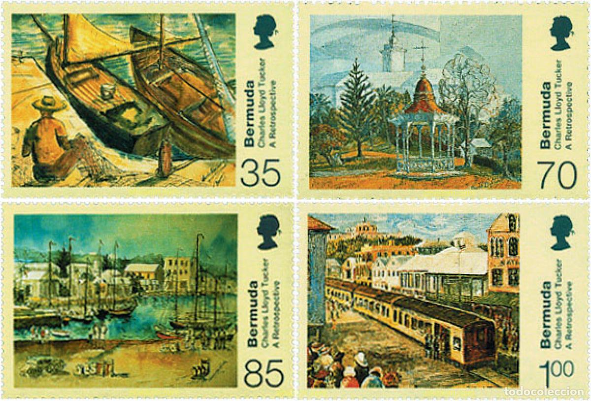 Sellos: 98699 MNH BERMUDAS 2001 HOMENAJE AL PINTOR CHARLES LLOYD TUCKER