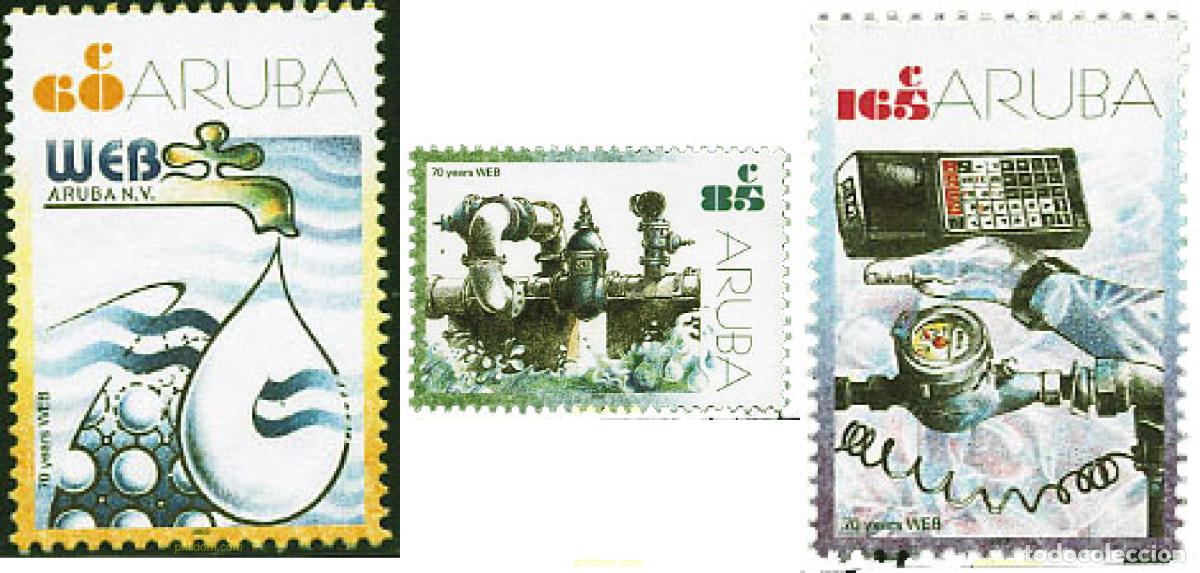 Sellos: 118511 MNH ARUBA 2002 70 A&Ntilde;OS DE WEB 2002