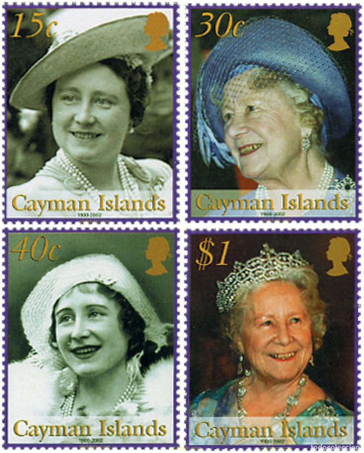 Sellos: 99300 MNH CAIMAN Islas 2002 HOMENAJE A LA REINA MADRE