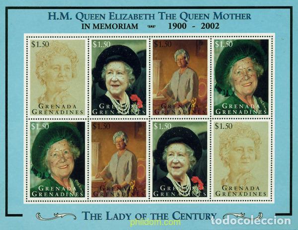 Briefmarken: 7660 MNH GRANADA GRANADINAS 1995 EN HOMENAJE A LA REINA MADRE
