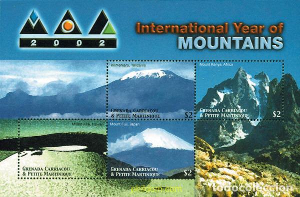 Briefmarken: 320344 MNH GRANADA GRANADINAS 2002 A&Ntilde;O INTERNACIONAL DE LA MONTA&Ntilde;A