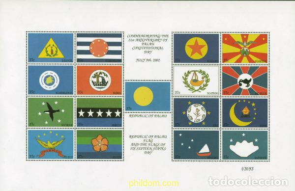 Briefmarken: 337137 MNH PALAU 2002 21 DIA CONSTITUCIONAL DE PALAU